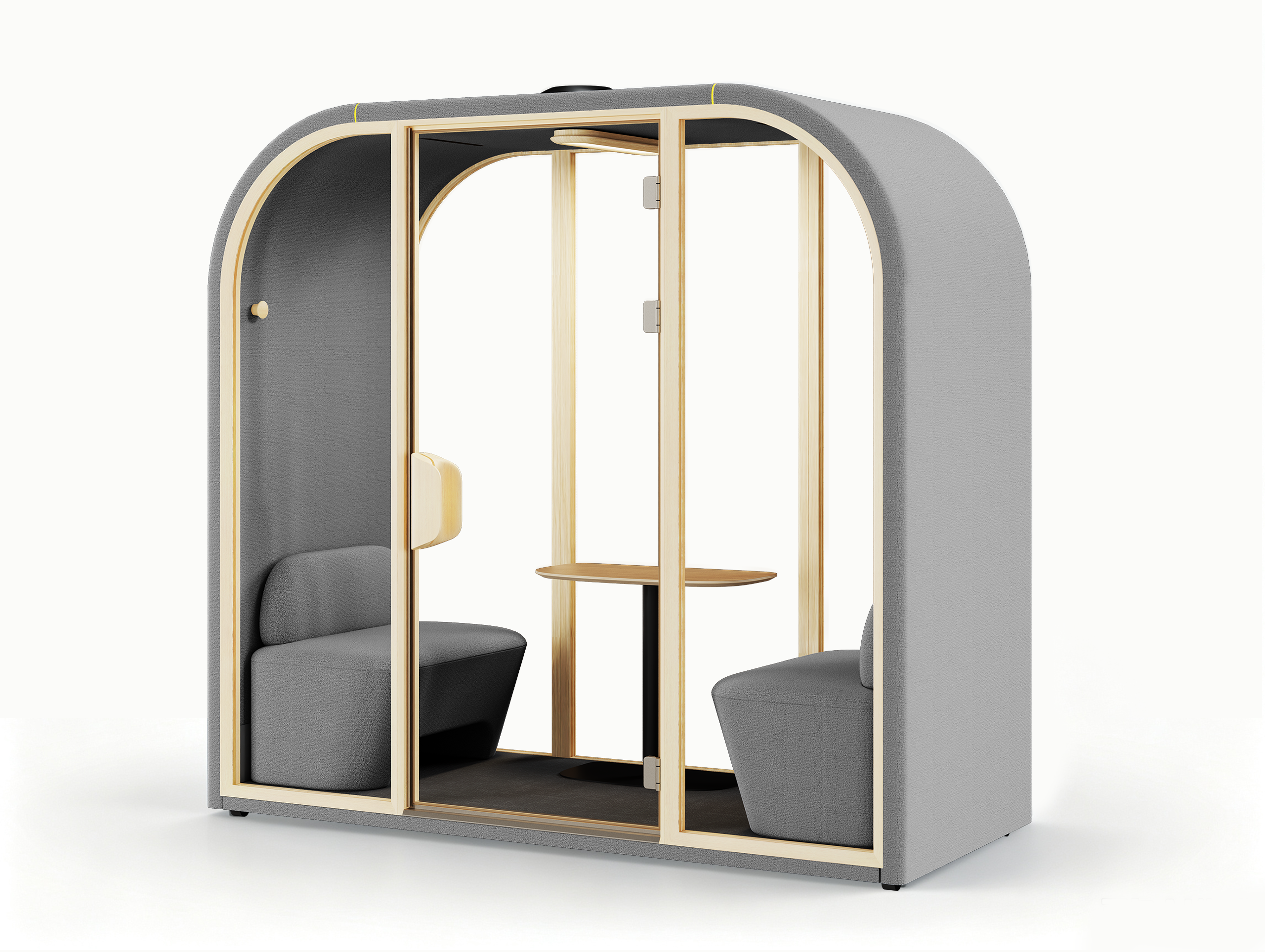 Dual-2 person booth arc双人白底4