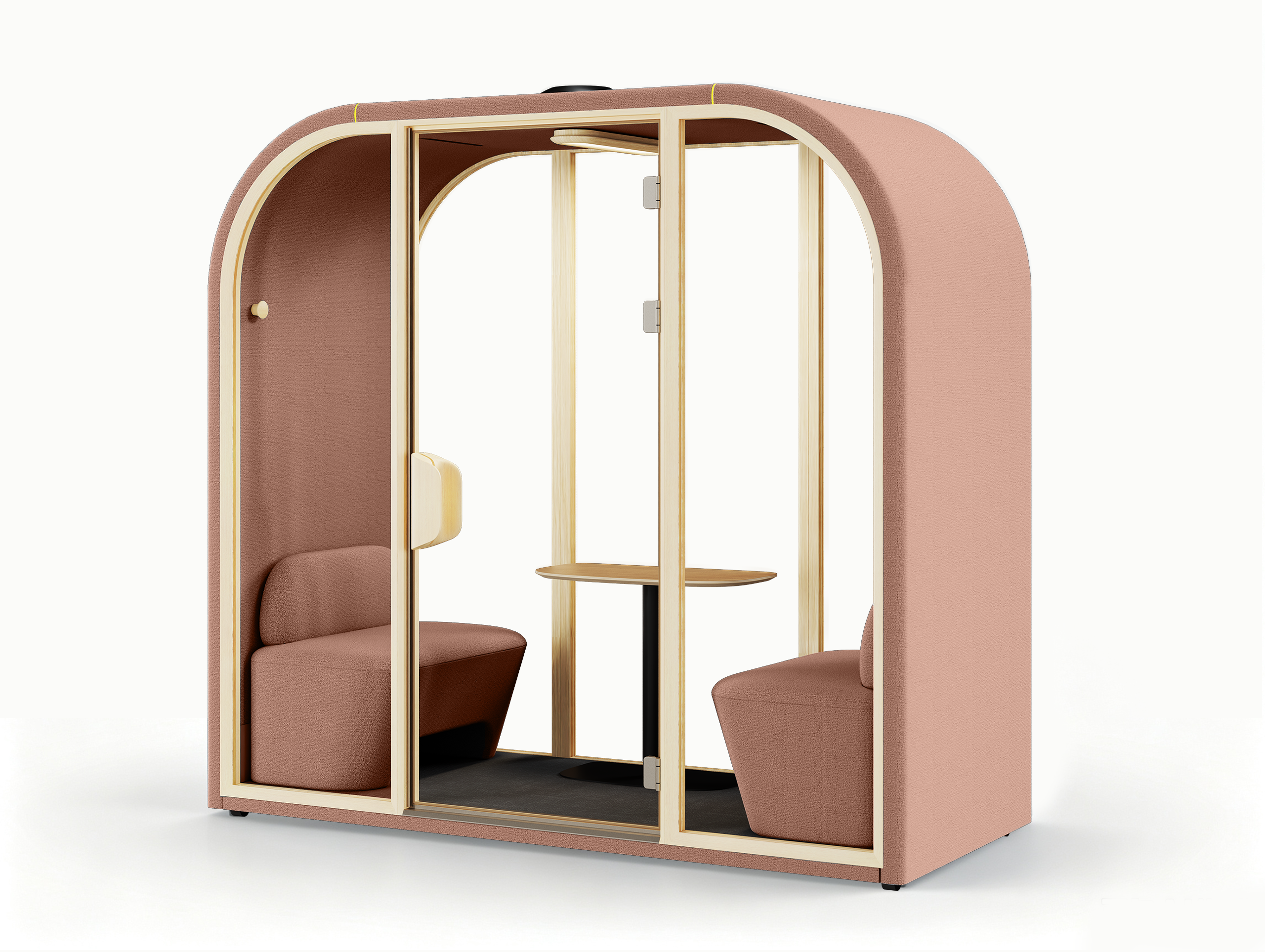 Dual-2 person booth arc双人白底6